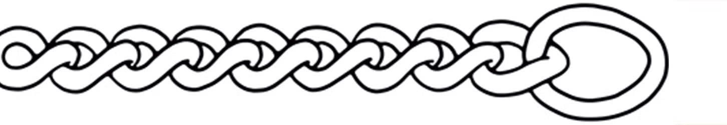 Sketch of Heavy Curb chain