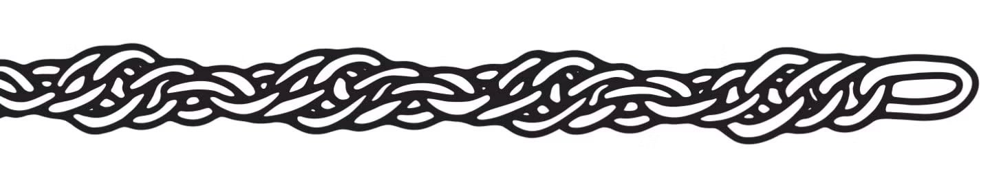 Sketch of Light Twisted Curb chain
