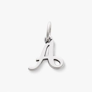 Sterling silver initial charm.