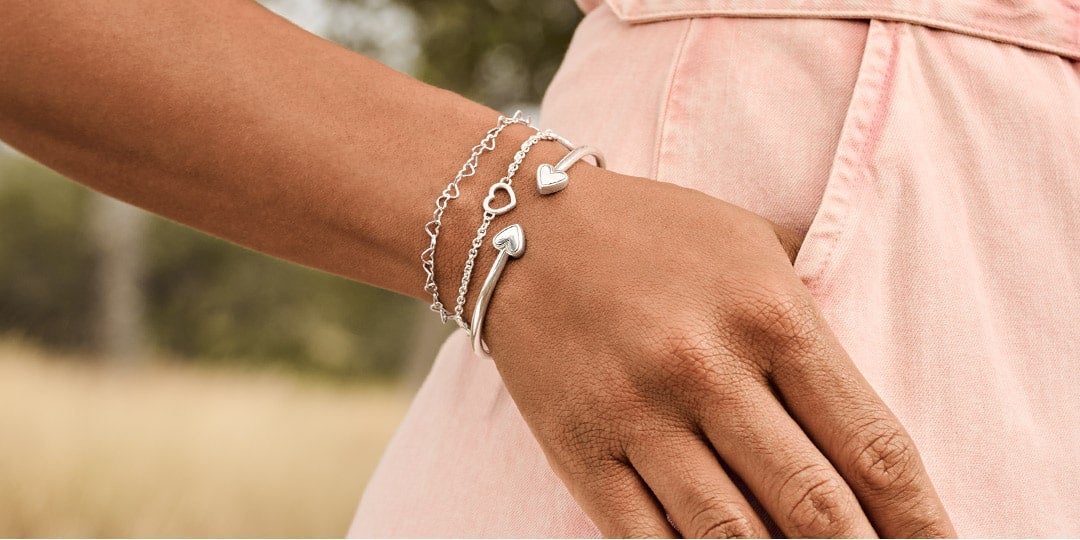 Sterling silver charm and bracelet