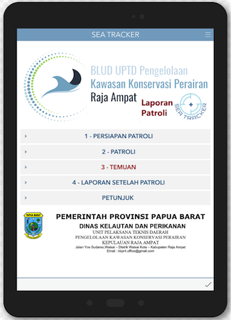 SEA TRACKER Raja Ampat Marine Park Authority